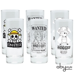 One Piece - Assortiment 6 verres Skull, luffy wanted & Chopper Abystyle