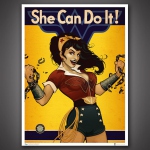DC Comics Bombshells lithographie Wonder Woman
